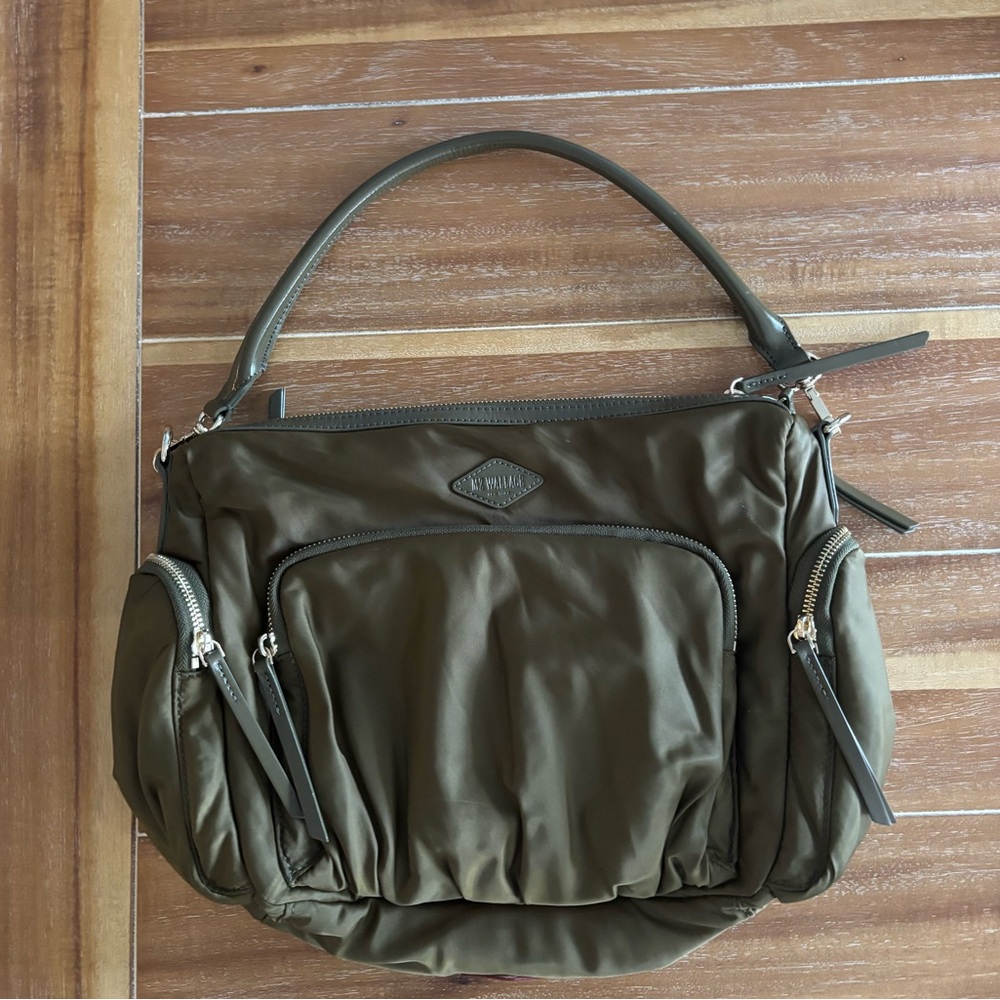 MZ Wallace Olive Green Small Chelsea Crossbody Bag
